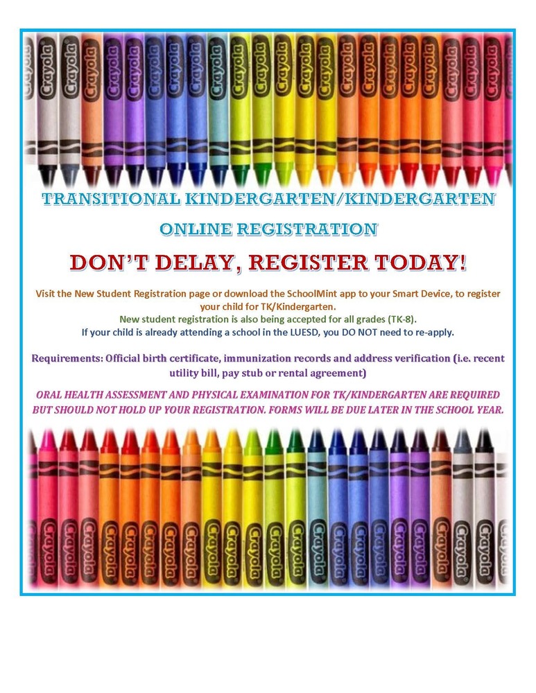 Kinder & TK Registration