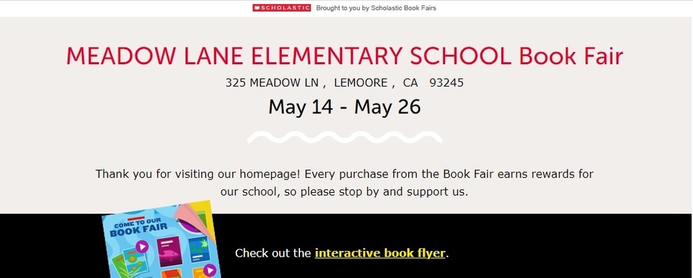 Book Fair begins May 17th!