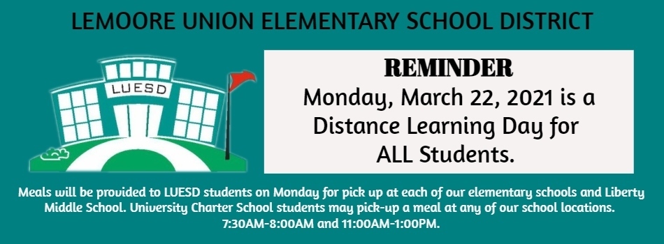 Distance Learning - March 22, 2021