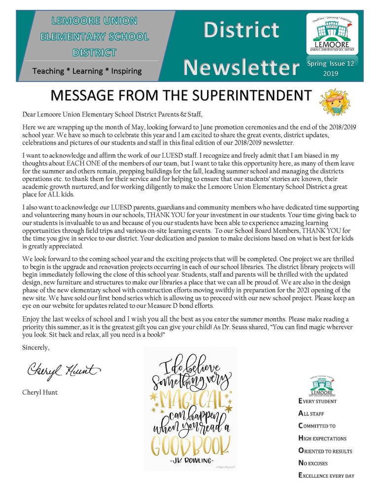 May Newsletter