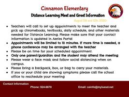 Chromebook, Textbook and Material Distribution