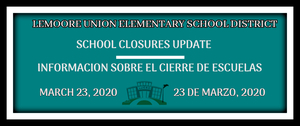 March 23 School Closure Update