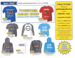 Visit www.spiritandpride.com to place your spirit wear orders now!