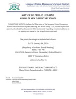 New School Naming Public Hearing