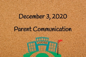 December 3 Parent Communication
