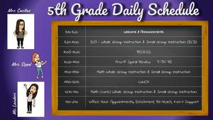 Distance Learning Schedule