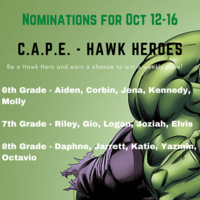 C.A.P.E. Hawk Heroes - Week 8
