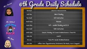Distance Learning Schedule