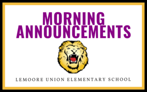 Morning Announcements - 9/21/20