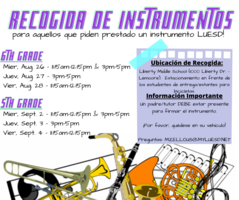 5 y 6 Grado Recogido de Instrumentos de Band