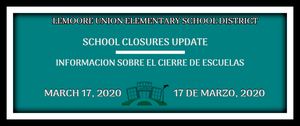 March 17 School Closure Update