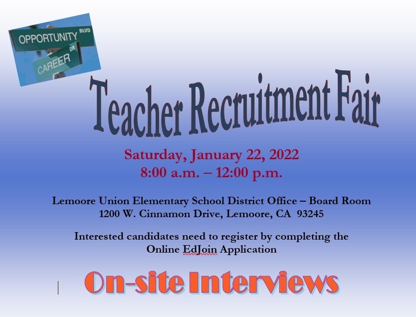 2022 LUESD Teacher Recruitment Fair
