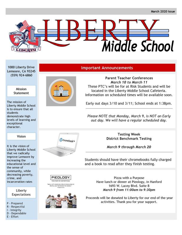 Liberty March Newsletter